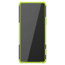 For Sony Xperia 1 II Tire Texture Shockproof TPU+PC Protective Case with Holder(Green)