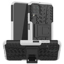For Huawei P40 Lite Tire Texture Shockproof TPU+PC Protective Case with Holder(White)