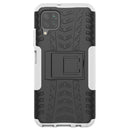 For Huawei P40 Lite Tire Texture Shockproof TPU+PC Protective Case with Holder(White)