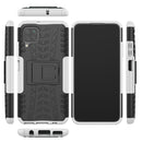 For Huawei P40 Lite Tire Texture Shockproof TPU+PC Protective Case with Holder(White)
