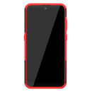 For Nokia 2.3 Tire Texture Shockproof TPU+PC Protective Case with Holder(Red)