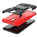 For Nokia 2.3 Tire Texture Shockproof TPU+PC Protective Case with Holder(Red)
