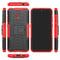 For Nokia 2.3 Tire Texture Shockproof TPU+PC Protective Case with Holder(Red)