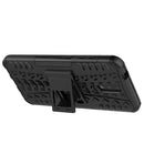 For Nokia 2.3 Tire Texture Shockproof TPU+PC Protective Case with Holder(Black)