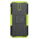 For Nokia 2.3 Tire Texture Shockproof TPU+PC Protective Case with Holder(Green)