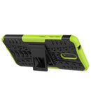 For Nokia 2.3 Tire Texture Shockproof TPU+PC Protective Case with Holder(Green)