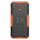 For Nokia 2.3 Tire Texture Shockproof TPU+PC Protective Case with Holder(Orange)
