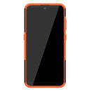 For Nokia 2.3 Tire Texture Shockproof TPU+PC Protective Case with Holder(Orange)