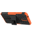For Nokia 2.3 Tire Texture Shockproof TPU+PC Protective Case with Holder(Orange)