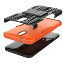 For Nokia 2.3 Tire Texture Shockproof TPU+PC Protective Case with Holder(Orange)