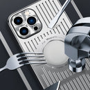 Aluminum Alloy Magsafe Magnetic Cooling Phone Case For iPhone 13(Silver)