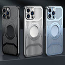 Aluminum Alloy Magsafe Magnetic Cooling Phone Case For iPhone 13 Pro Max(Silver)