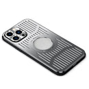 Aluminum Alloy Magsafe Magnetic Cooling Phone Case For iPhone 12 Pro(Silver)