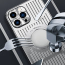 Aluminum Alloy Magsafe Magnetic Cooling Phone Case For iPhone 12 Pro(Silver)