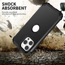 3 in 1 Shockproof Phone Case For iPhone 14 Pro(Black)