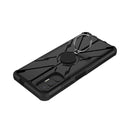 For Tecno Pova 3 Armor Bear Shockproof PC + TPU Phone Case with Ring Holder(Black)
