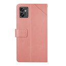 For Motorola Moto G32 HT01 Y-shaped Pattern Flip Leather Phone Case(Pink)