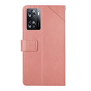 For OPPO A57 4G/A77 4G/Realme Narzo 50 5G/Realme V23 HT01 Y-shaped Pattern Flip Leather Phone Case(Pink)