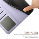 For Motorola Moto G32 HT03 Skin Feel Butterfly Embossed Flip Leather Phone Case(Purple)