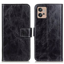 For Motorola Moto G32 4G Retro Crazy Horse Texture Horizontal Flip Leather Phone Case(Black)