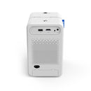 D100 180 ANSI Lumens Mini LED+LCD Smartphone Wireless Screen Mirroring Projector, Plug Type:UK Plug(White)