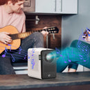 D100 180 ANSI Lumens Mini LED+LCD Smartphone Wireless Screen Mirroring Projector, Plug Type:UK Plug(White)