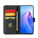 For Huawei P50 Calf Texture Buckle Flip Leather Phone Case(Black)