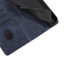 For Huawei P50 Calf Texture Buckle Flip Leather Phone Case(Blue)