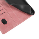 For Huawei P50 Calf Texture Buckle Flip Leather Phone Case(Rose Gold)