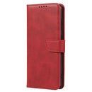 For Huawei P50 Calf Texture Buckle Flip Leather Phone Case(Red)