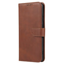For Huawei P50 Calf Texture Buckle Flip Leather Phone Case(Brown)