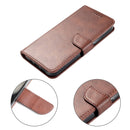 For Huawei P50 Calf Texture Buckle Flip Leather Phone Case(Brown)