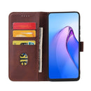 For Huawei P50 Calf Texture Buckle Flip Leather Phone Case(Brown)