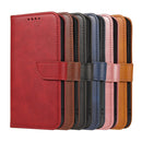 For Huawei P50 Calf Texture Buckle Flip Leather Phone Case(Khaki)