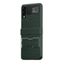 For Samsung Galaxy Z Flip4 Carapace All-round Shockproof Phone Case with Hinges(Green)