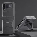 For Samsung Galaxy Z Flip4 Carapace All-round Shockproof Phone Case with Hinges(Grey)