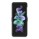For Samsung Galaxy Z Flip4 Carapace All-round Shockproof Phone Case with Hinges(Silver)
