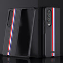 For Samsung Galaxy Z Fold4 Skin Feel Painted Frosted Phone Case(Black Color Bar)