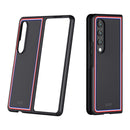 For Samsung Galaxy Z Fold4 Skin Feel Painted Frosted Phone Case(Checkered Black)