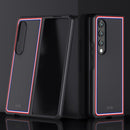 For Samsung Galaxy Z Fold4 Skin Feel Painted Frosted Phone Case(Checkered Black)