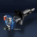 WIWU PC600 Bluetooth 5.0 Wireless Transmitter Car Charger(Black)