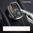 WIWU PC600 Bluetooth 5.0 Wireless Transmitter Car Charger(Black)