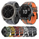 For Garmin Fenix 7X Camouflage Silicone Watch Band(Digital)
