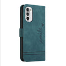 For Motorola Moto G52 Retro Skin Feel Horizontal Flip Leather Phone Case(Army Green)