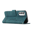 For Motorola Moto G52 Retro Skin Feel Horizontal Flip Leather Phone Case(Army Green)