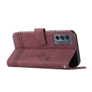 For Motorola Moto G62 5G Retro Skin Feel Horizontal Flip Leather Phone Case(Wine Red)