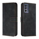 For Motorola Moto G62 5G Retro Skin Feel Horizontal Flip Leather Phone Case(Black)