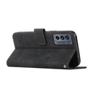 For Motorola Moto G62 5G Retro Skin Feel Horizontal Flip Leather Phone Case(Black)
