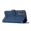 For Motorola Moto G62 5G Retro Skin Feel Horizontal Flip Leather Phone Case(Blue)