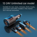SC01 65W QC3.0 + PD Dual Ports Car Charger with Voltage Display(Black)